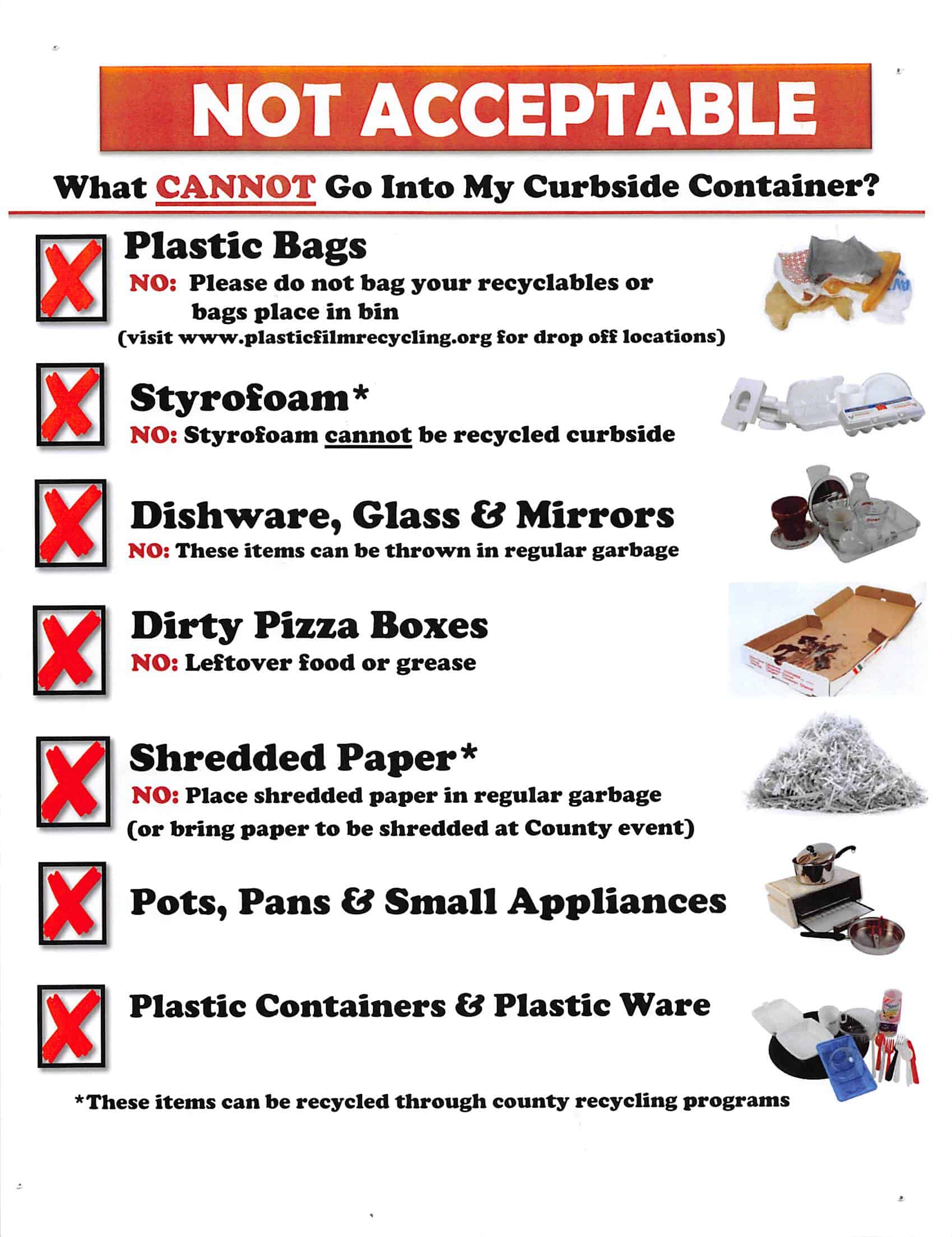 Recycling Tips! Township of Springfield, NJ