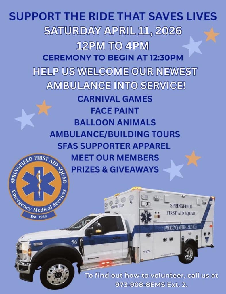 Join Us this Weekend as We Celebrate Our First Aid Squad